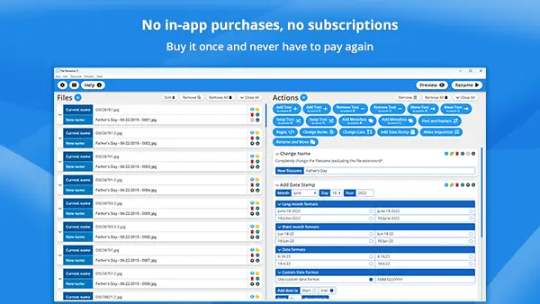 No in-app purchases, no subscriptions. Buy it once and never have to pay again.